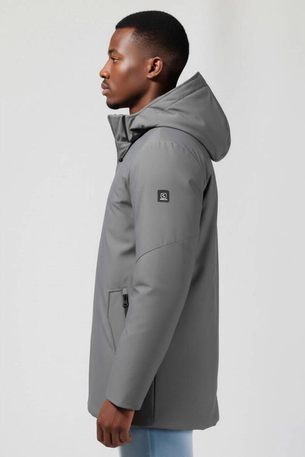 Gabbiano Long Canvas Parka Winterjas Heren - Foto 1