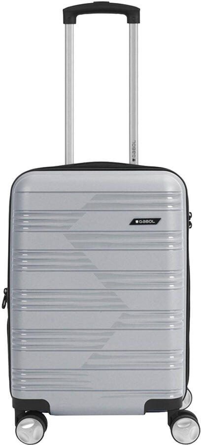 Gabol trolley Uyiko 55 cm. zilverkleurig