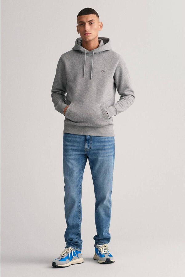 Gant Hoodie REG SHIELD HOODIE met logoborduursel op borsthoogte