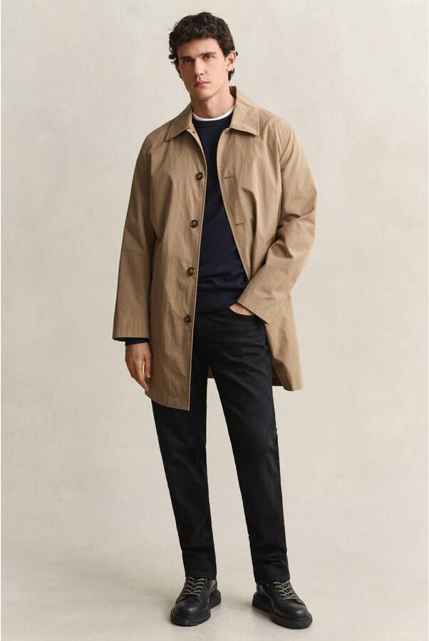 GANT katoenen regular fit gebreide trui evening blue - Foto 2
