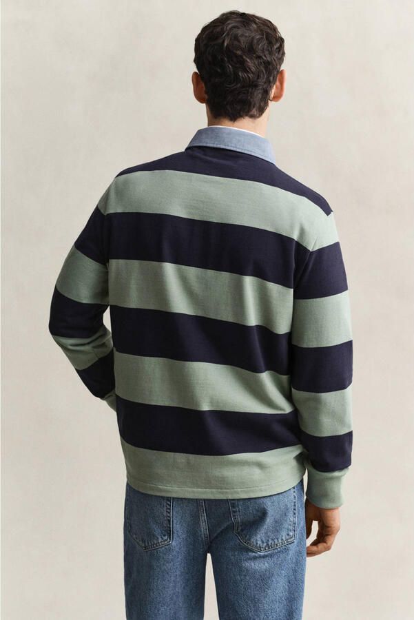 GANT regular fit gestreepte polo surplus mint - Foto 2