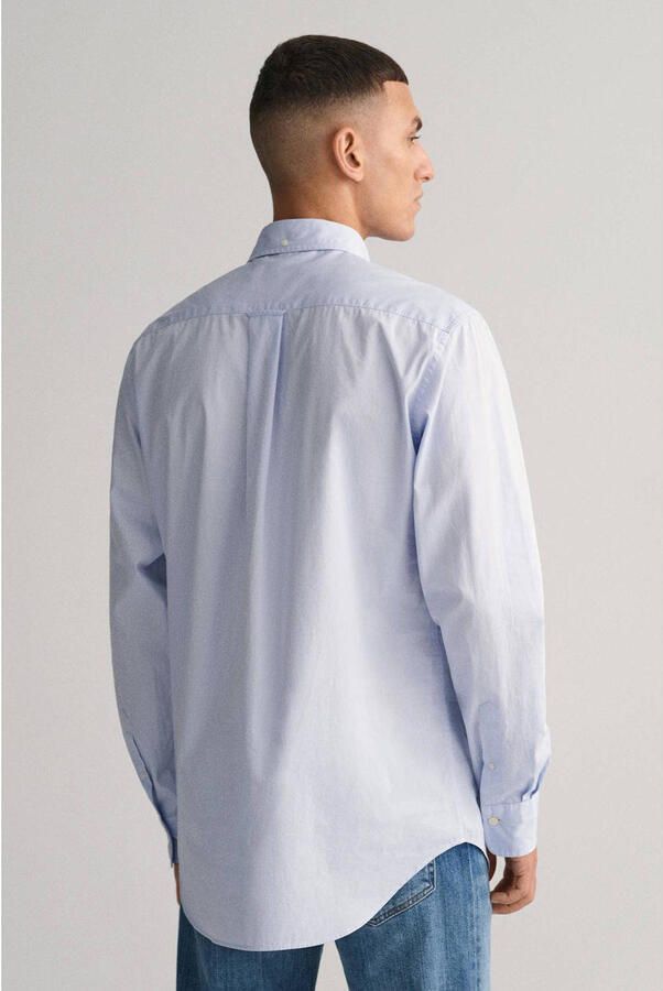 Gant Overhemd met lange mouwen Regular fit poplin overhemd licht slijtvast easy care