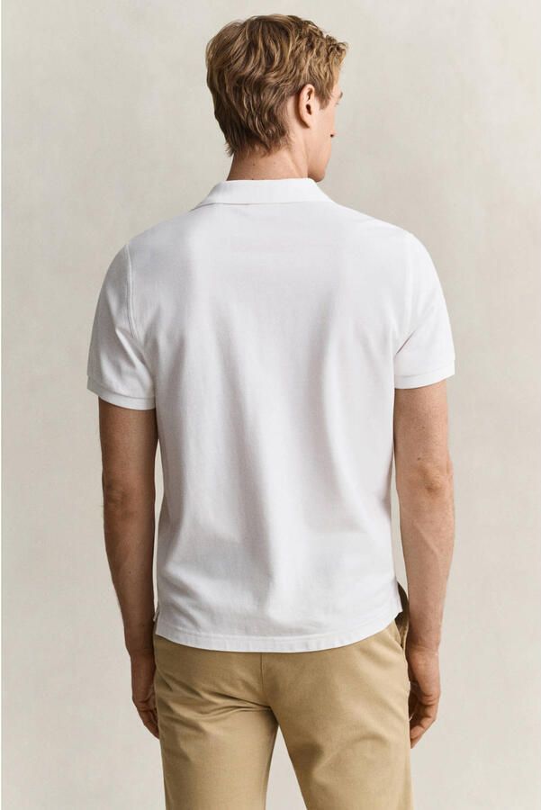 Gant Poloshirt REG SHIELD SS PIQUE POLO met logo en platte breikraag 100% katoen pique - Foto 5