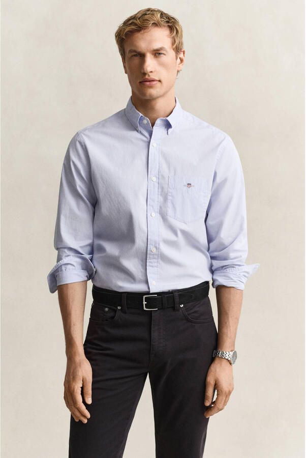 Gant Overhemd met lange mouwen Regular fit poplin overhemd licht slijtvast easy care - Foto 2