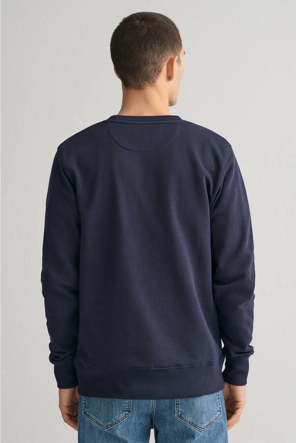 Gant Sweatshirt REG SHIELD C-NECK SWEAT met logoborduursel op borsthoogte - Foto 2
