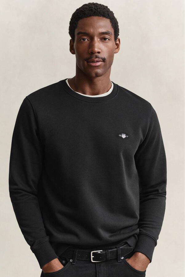 Gant Sweatshirt REG SHIELD C-NECK SWEAT met logoborduursel op borsthoogte - Foto 3
