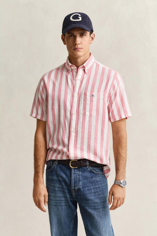 Gant regular fit korte broek met elastische boord model 'SUNFADED'