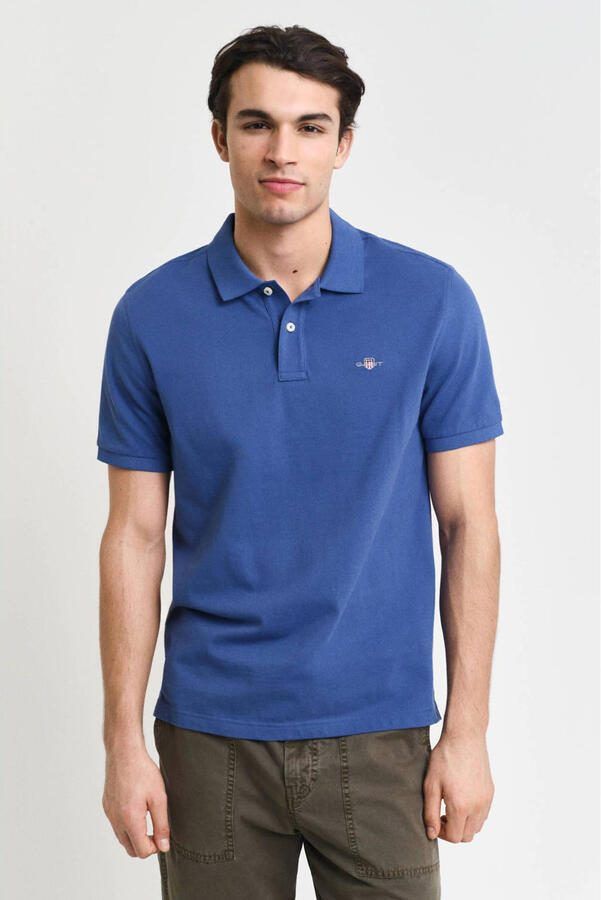 GANT regular polo blauw