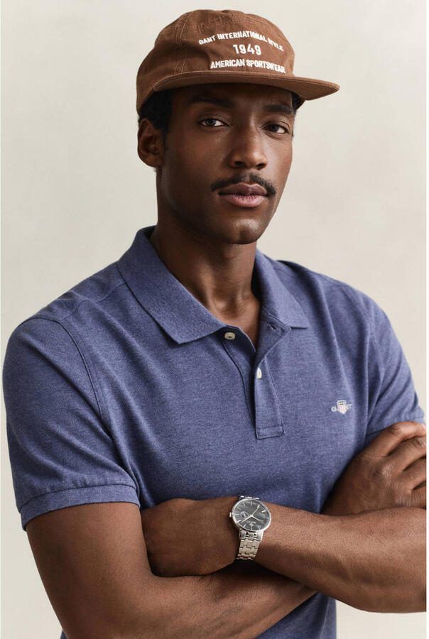 Gant Poloshirt REG SHIELD SS PIQUE POLO met logo en platte breikraag 100% katoen pique - Foto 2