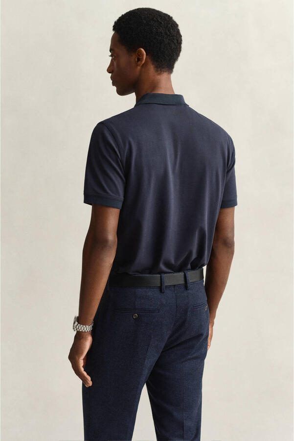 Gant Poloshirt REG CONTRAST PIQUE SS RUGGER met contrastkleurige inzetten - Foto 3