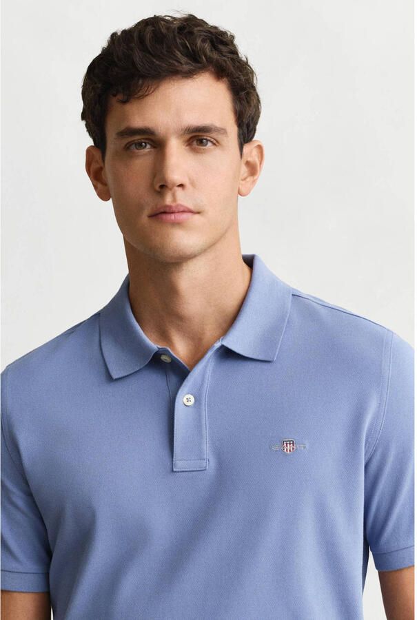 Gant T-shirt met labelprint en ronde hals - Foto 2