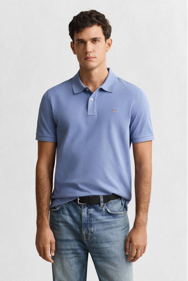 Gant T-shirt met labelprint en ronde hals - Foto 1