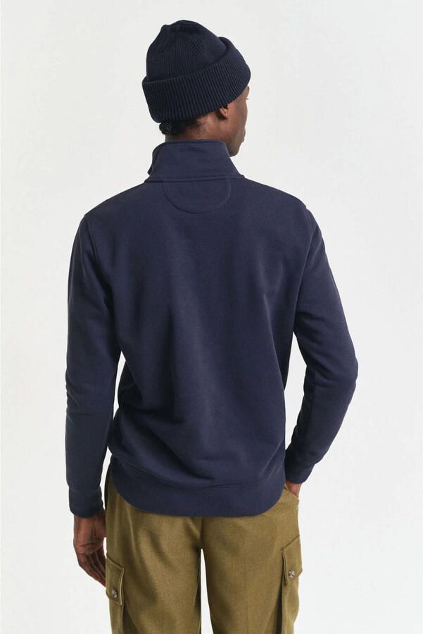 Gant Sweatshirt REG SHIELD HALF ZIP SWEAT met logoborduursel op borsthoogte - Foto 3