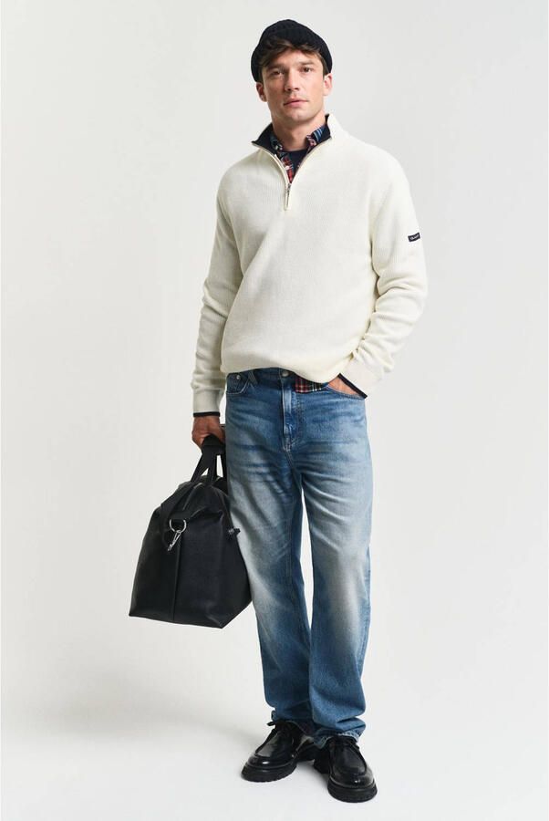 Gant Gebreid jack met structuurmotief