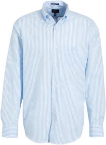 Gant Overhemd met lange mouwen THE BROADCLOTH STRIPE REG met logoborduursel op borsthoogte