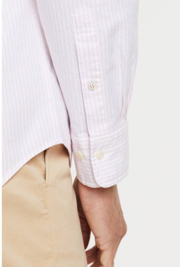 Gant Upgrade je formele garderobe met dit hoogwaardige overhemd Pink Heren
