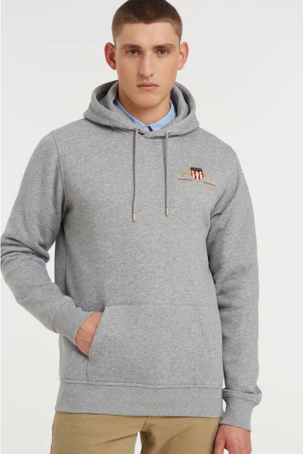 GANT hoodie grey melange