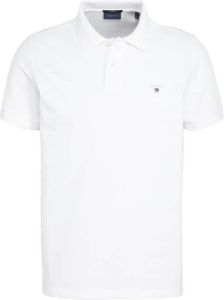 Gant Polo shirt regelmatig fit Wit Heren