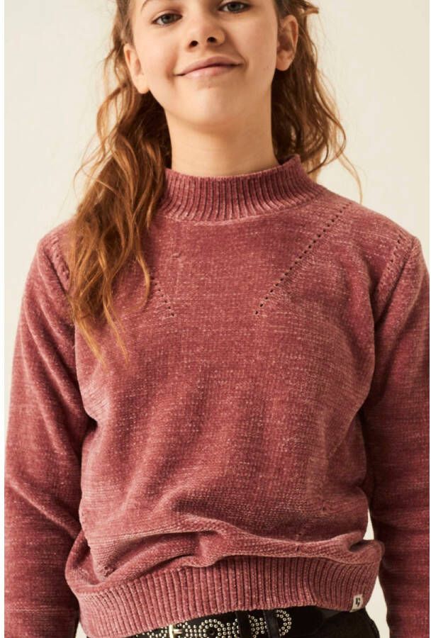 Garcia chenille trui roze