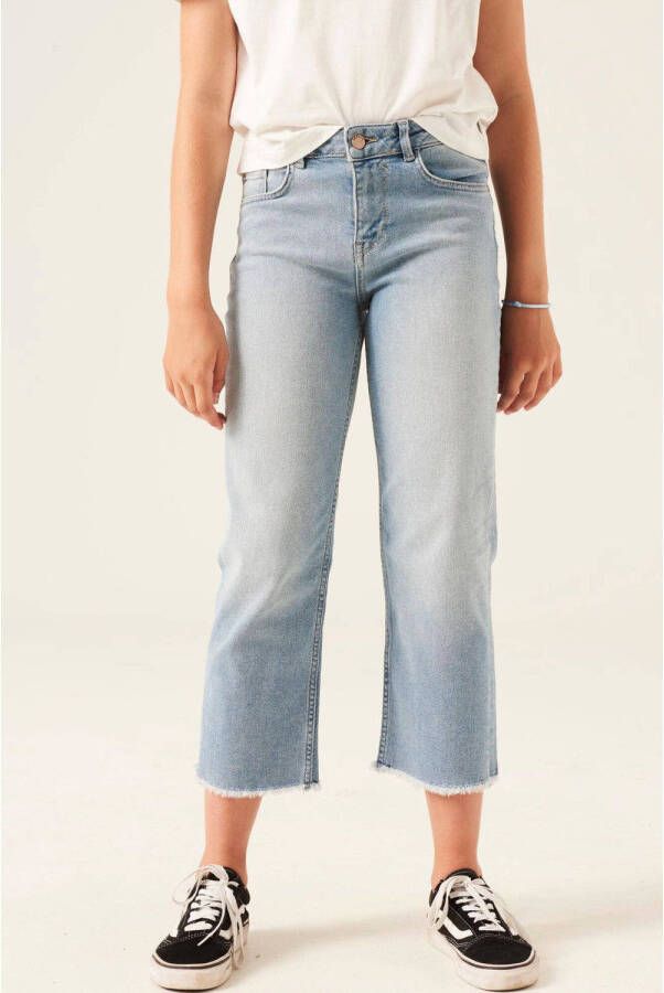 Garcia cropped slim fit jeans Mylah 576 bleached Blauw Meisjes Denim 134