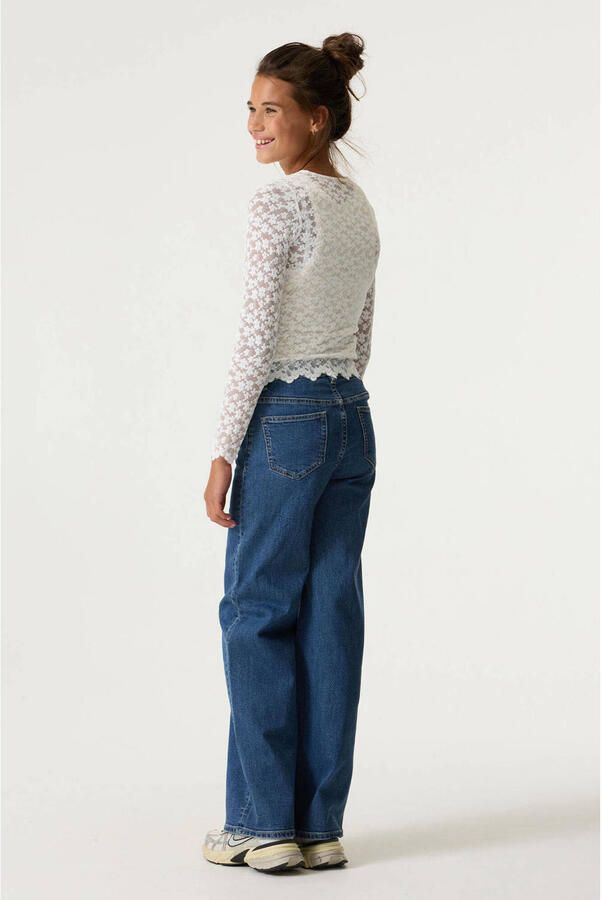 Garcia Annemay Wide high waist wide leg jeans dark blue denim - Foto 2