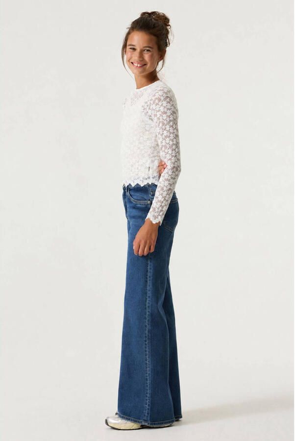 Garcia Annemay Wide high waist wide leg jeans dark blue denim - Foto 2