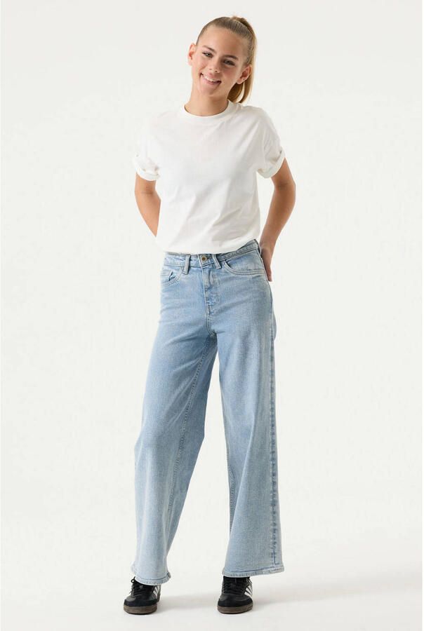 Garcia Annemay wide leg jeans lichtblauw