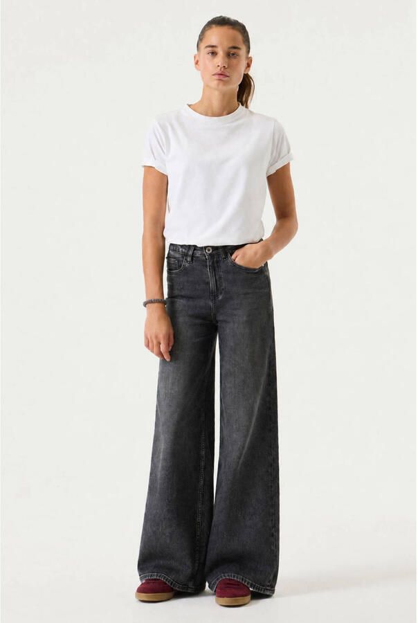 Garcia Annemay wide leg jeans zwart