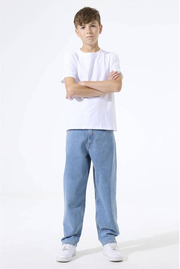 Garcia Straight Fit Jeans met labeldetail