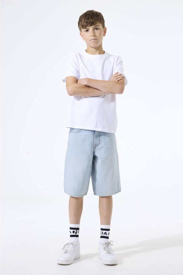 Garcia straight fit short met logopatch model 'Jaysen'