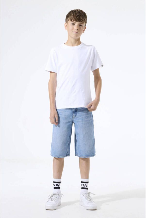 Garcia baggy regular waist short medium blue denim