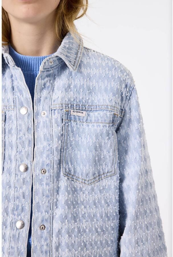 Garcia Jeansjack met structuurpatroon - Foto 2