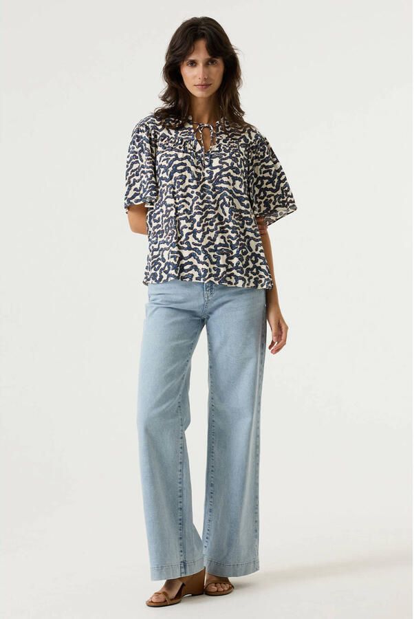 Garcia blousetop blauw - Foto 3