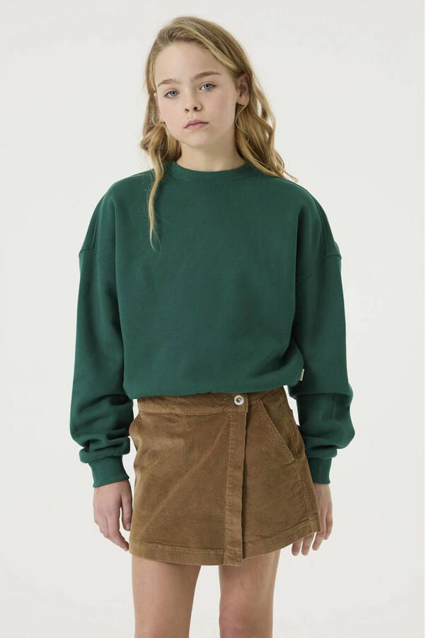 Garcia boxy sweater met backprint groen