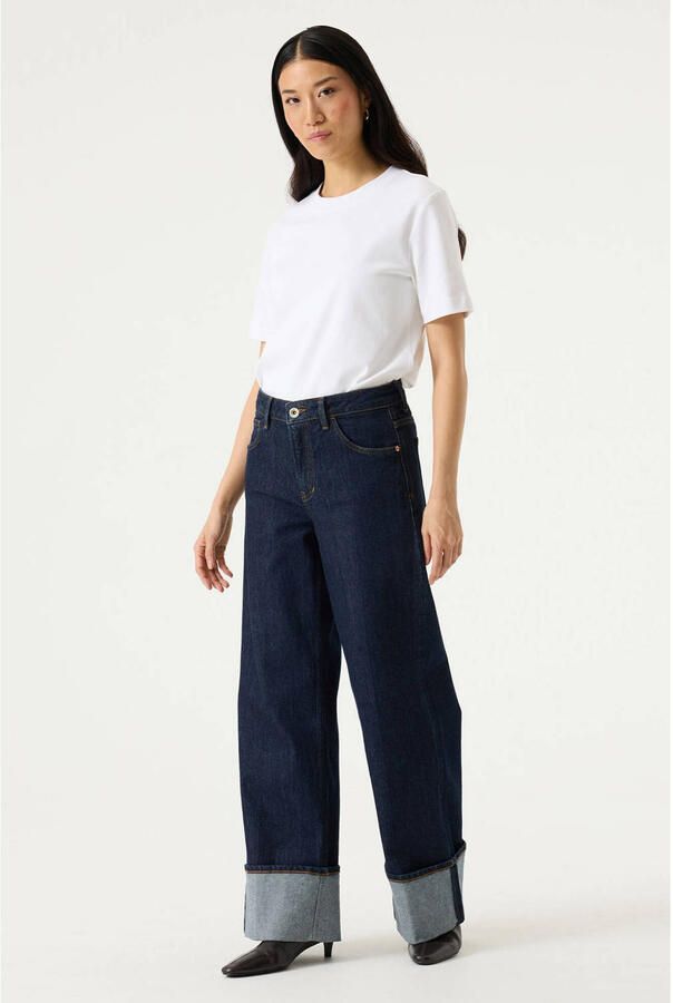 Garcia Celia 249 wide leg jeans donkerblauw