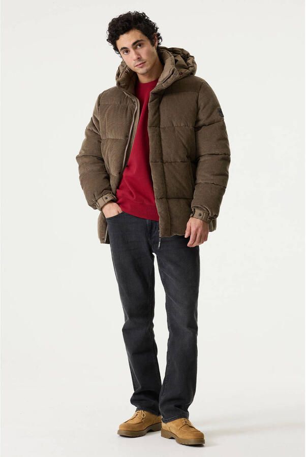 Garcia corduroy pufferjas taupe - Foto 3