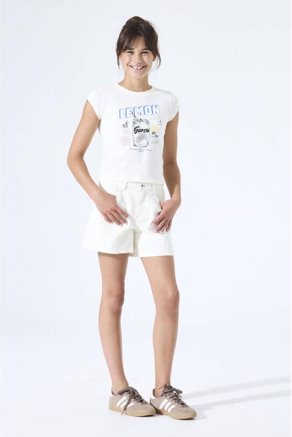 Garcia denim loose short ecru