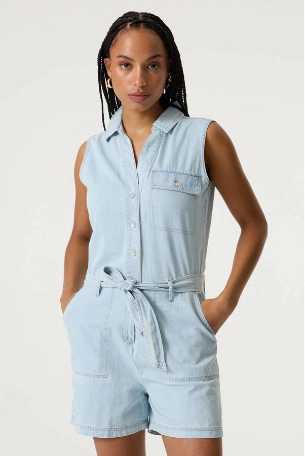 Garcia denim playsuit lichtblauw