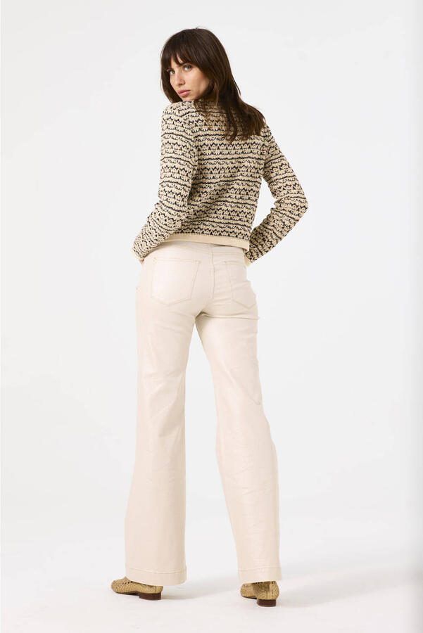 Garcia gebreid vest ecru - Foto 3