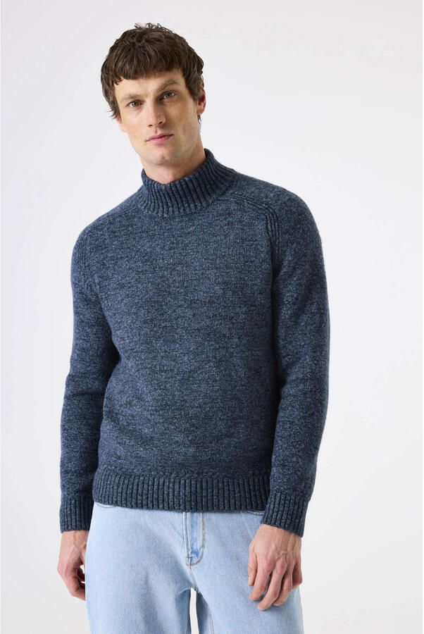 Garcia gebreide trui donkerblauw