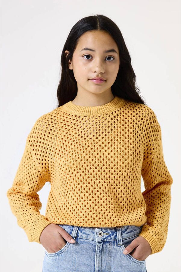 Garcia Gebreide pullover met ribboorden - Foto 3