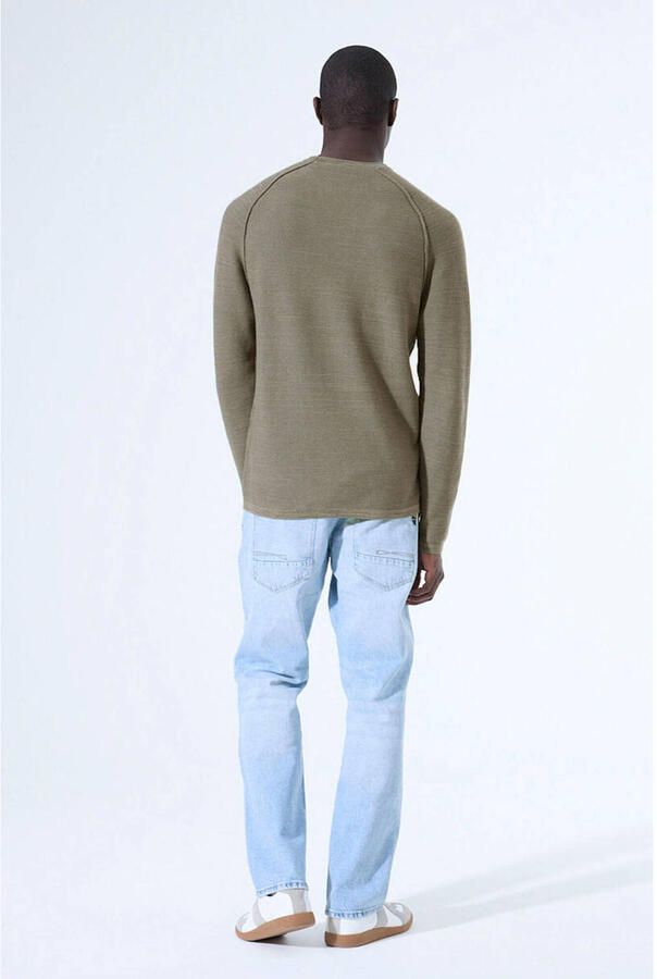 Garcia gebreide trui kaki - Foto 2