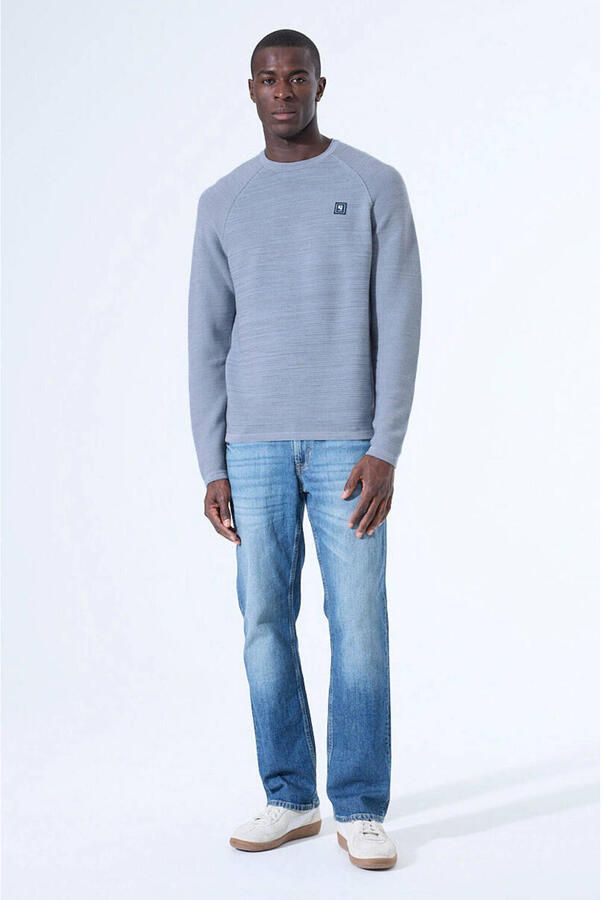 Garcia gebreide trui lichtblauw