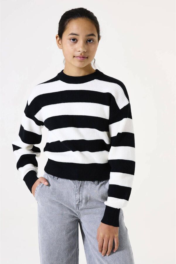 Garcia Gebreide pullover met ribboorden - Foto 2