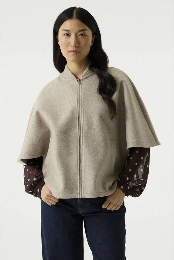Garcia gemêleerd bomberjack beige