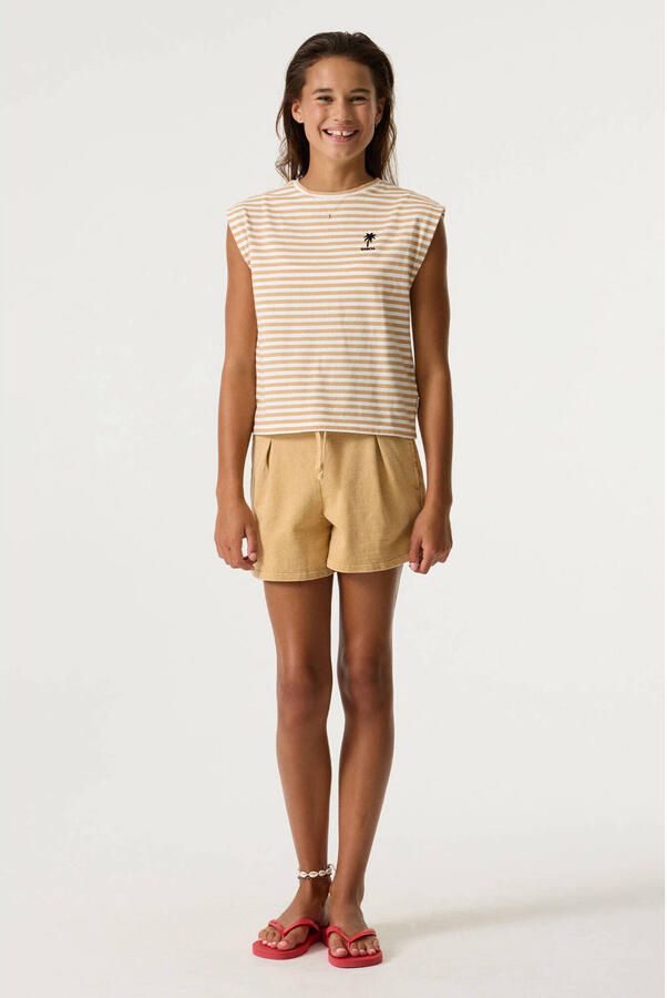 Garcia gestreept T-shirt beige - Foto 3