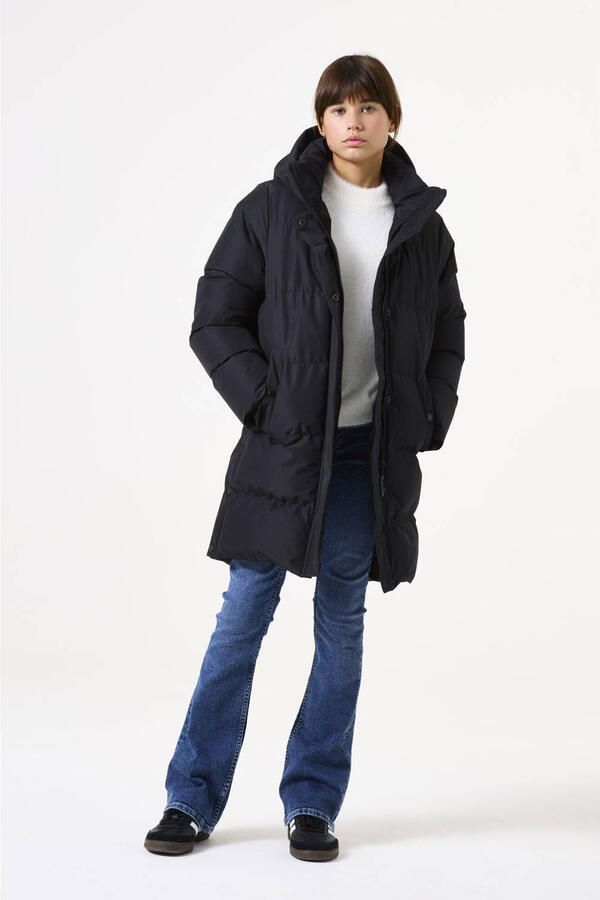 Garcia Regular fit winterjack in doorgestikte look met logo-applicatie