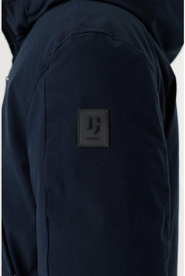 Garcia gewatteerde winterjas donkerblauw Jongens Polyester Capuchon Effen - Foto 3