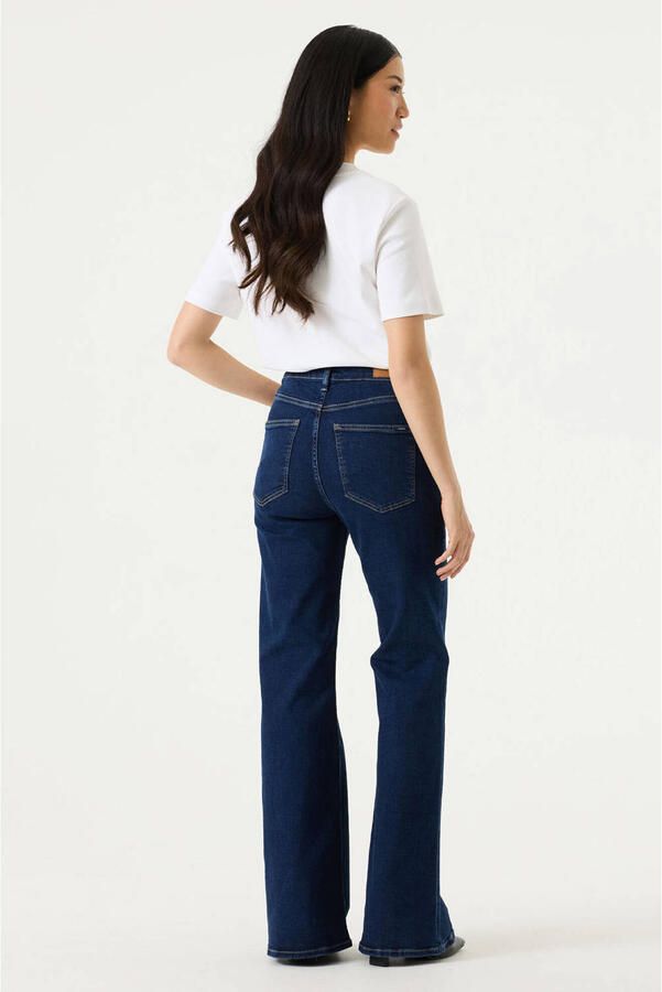 Garcia high flared jeans donkerblauw - Foto 3