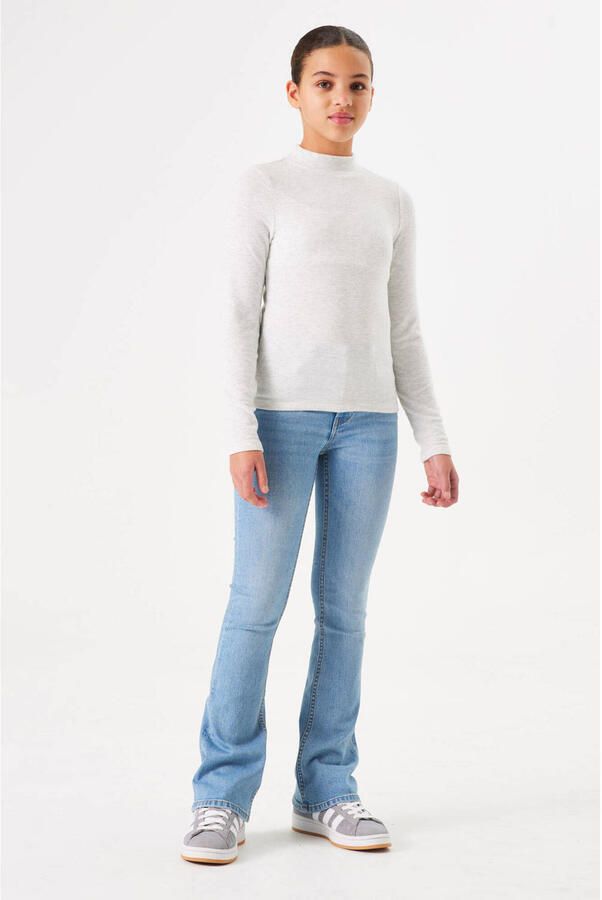 Garcia high waist flared jeans medium used Blauw Meisjes Stretchdenim Effen 128 - Foto 2